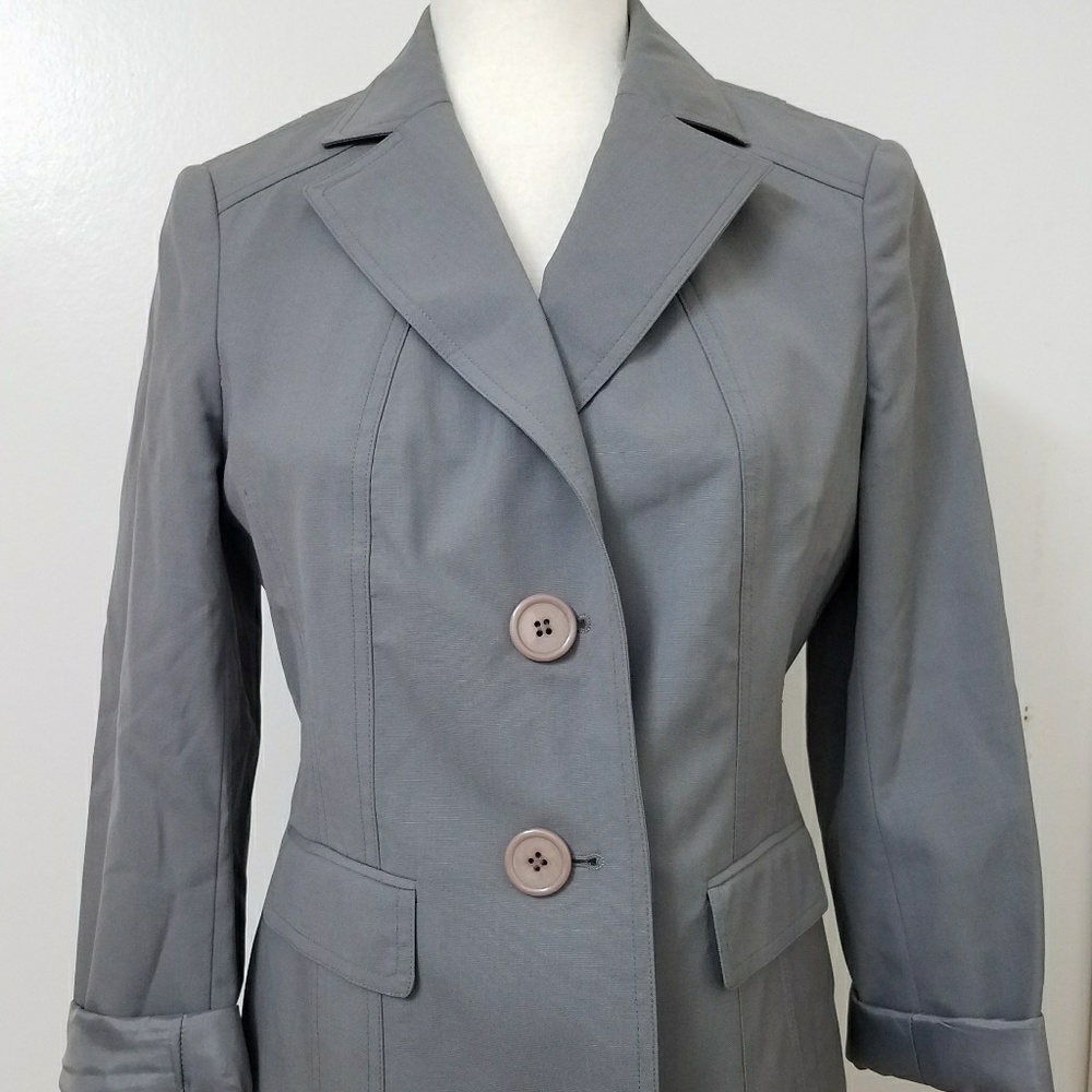 Talbots Gray Petite Blazer